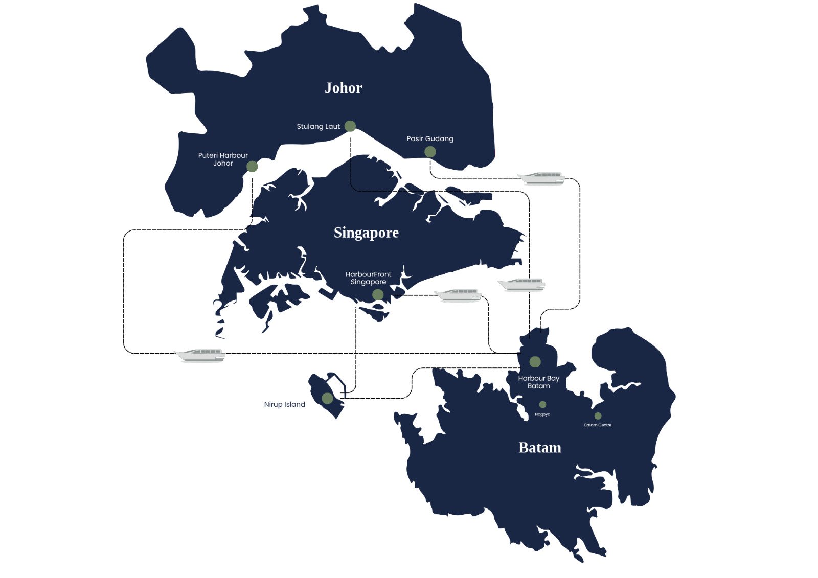 Harbour Bay Downtown location map